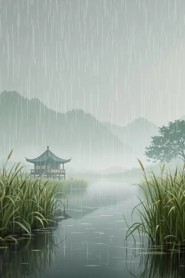 夏雨芦塘 水岸海报
